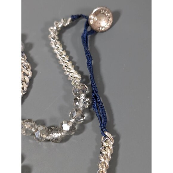 Chloe + Isabel Glass Chain Cord Necklace Layering Boho Chic 28" - Picture 6 of 9